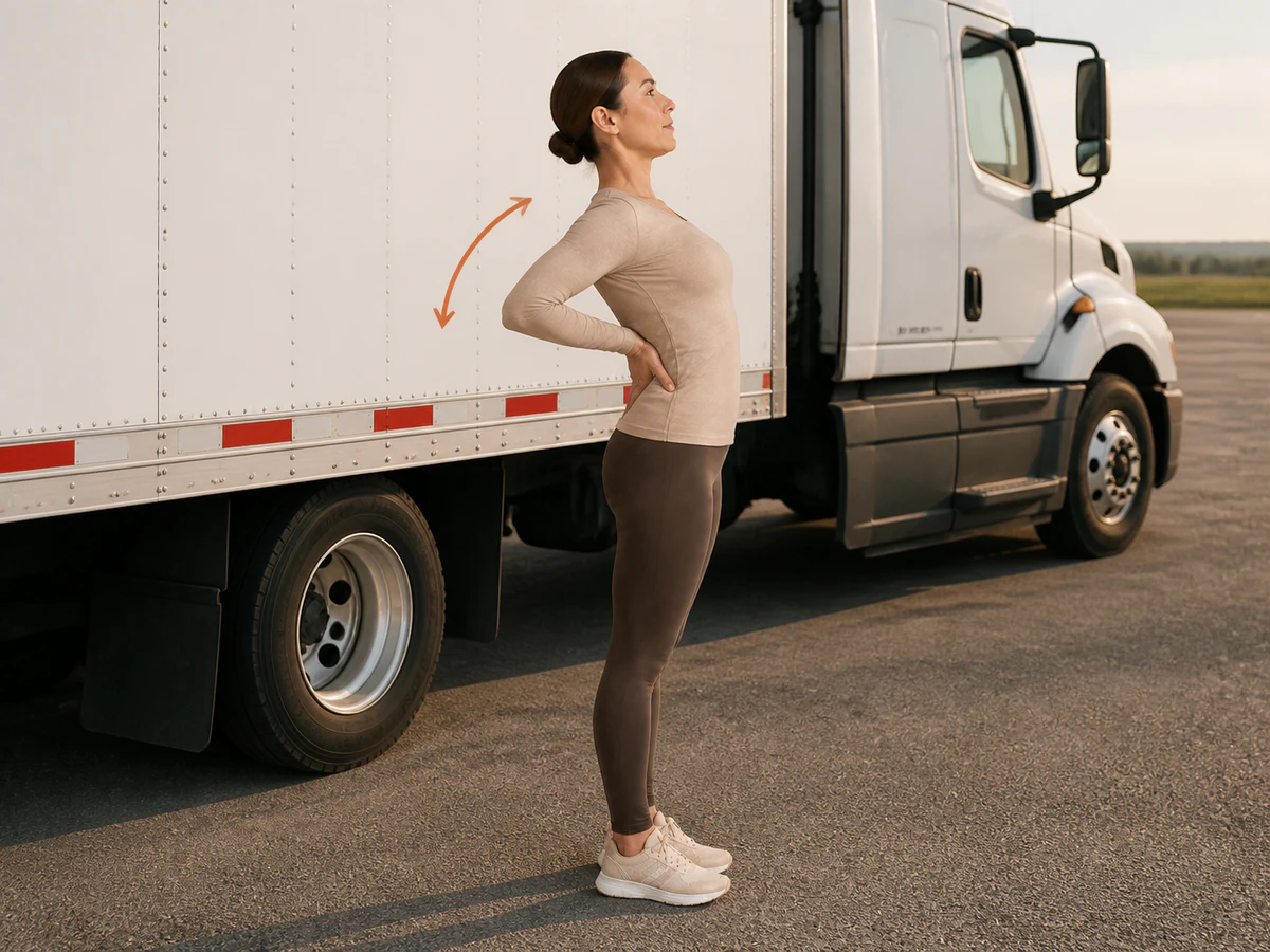 Gentle Back Extension — finishing position