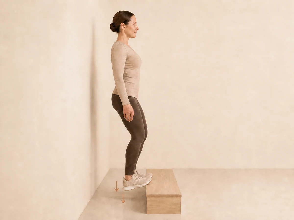 Bent-Knee Heel Raises — starting position