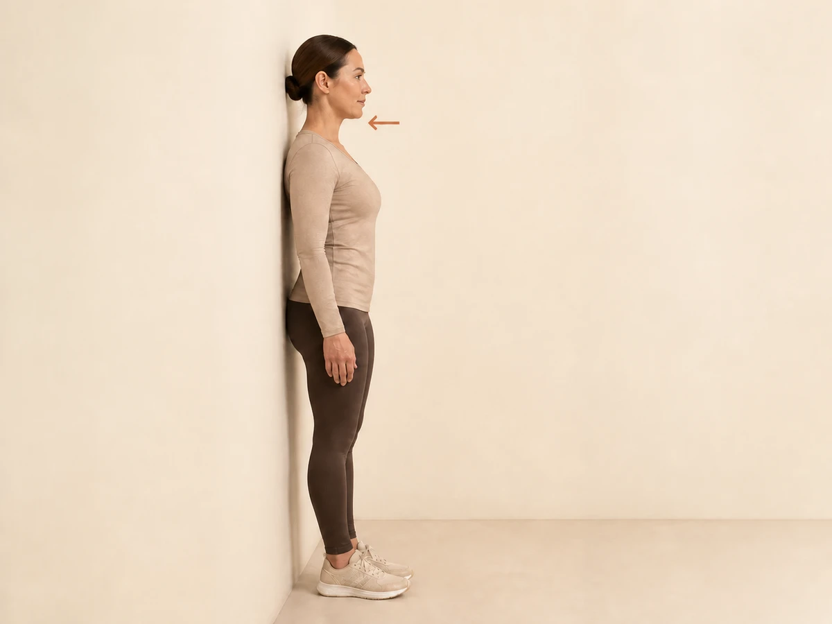 Chin Tucks — starting position