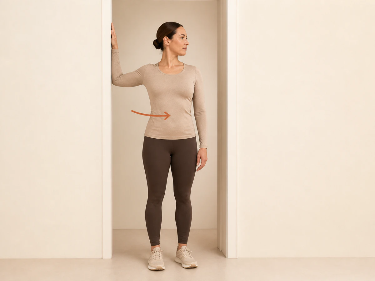 Doorway Chest Opener — starting position