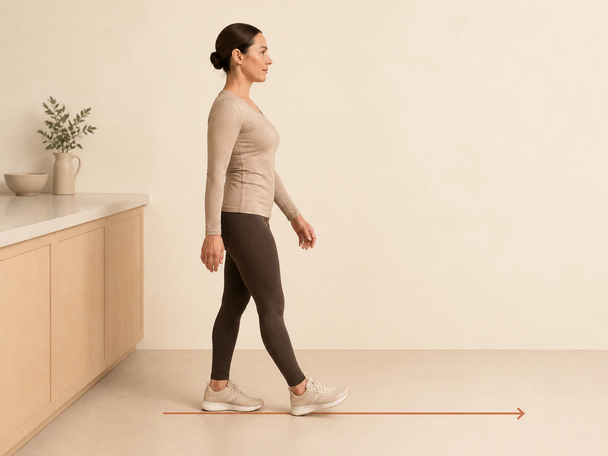 Heel-to-Toe Walking — starting position