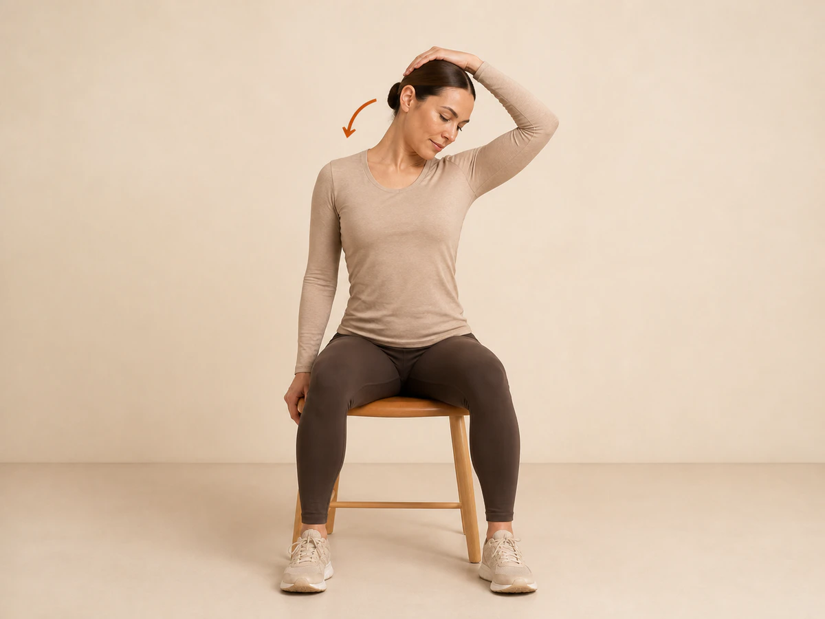 Levator and Upper-Trap Release — finishing position