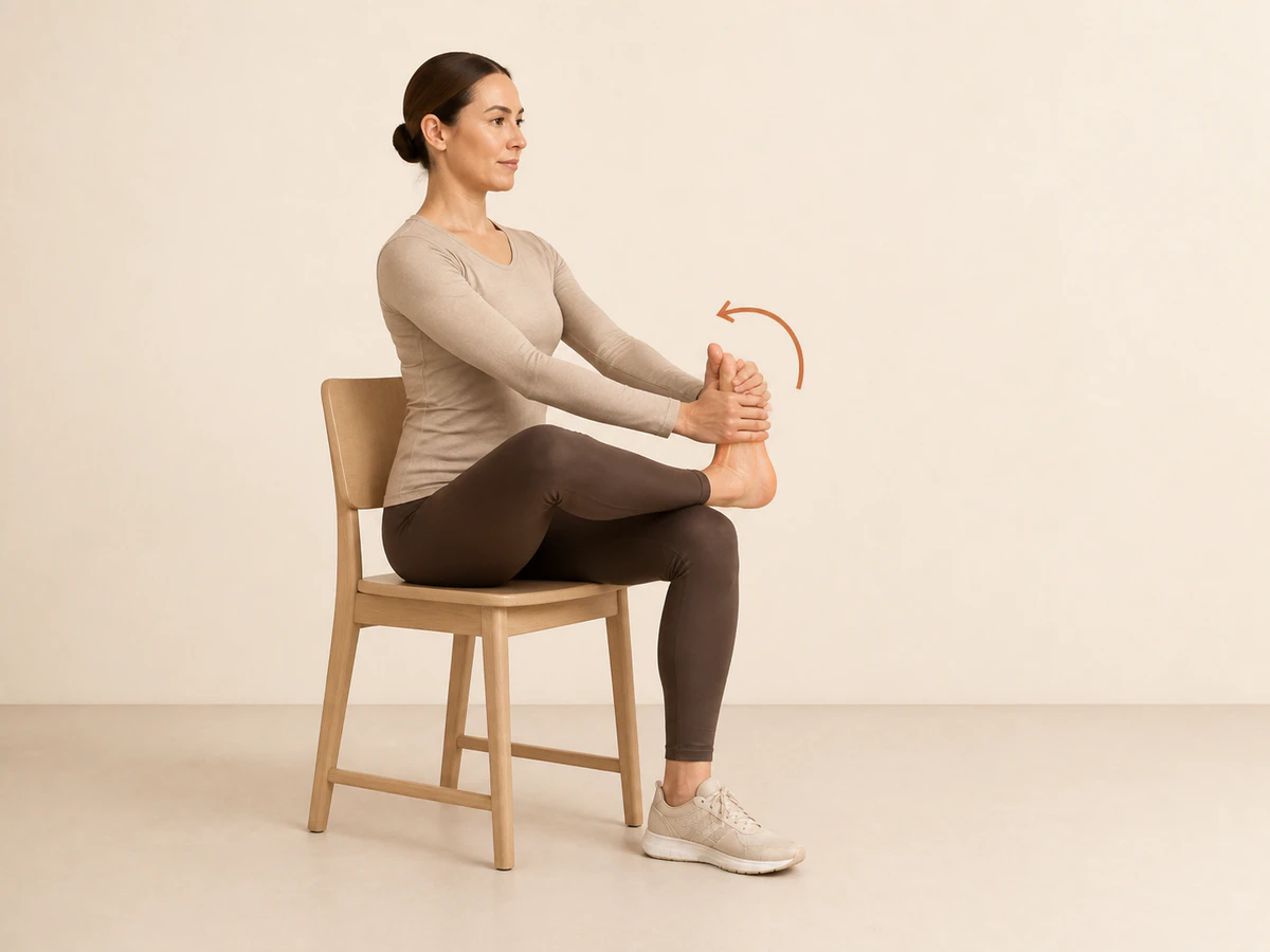 Plantar Fascia Stretch — finishing position