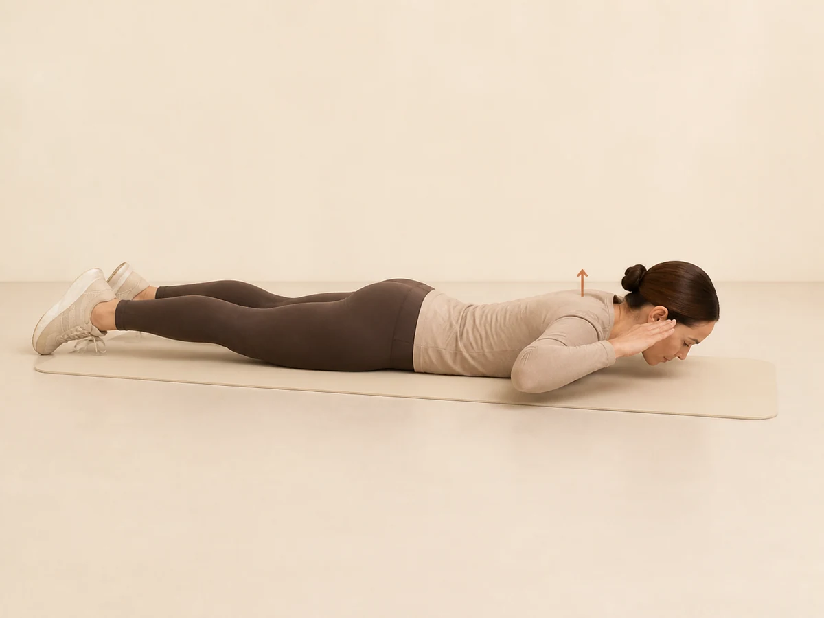 Prone Back Extension — starting position
