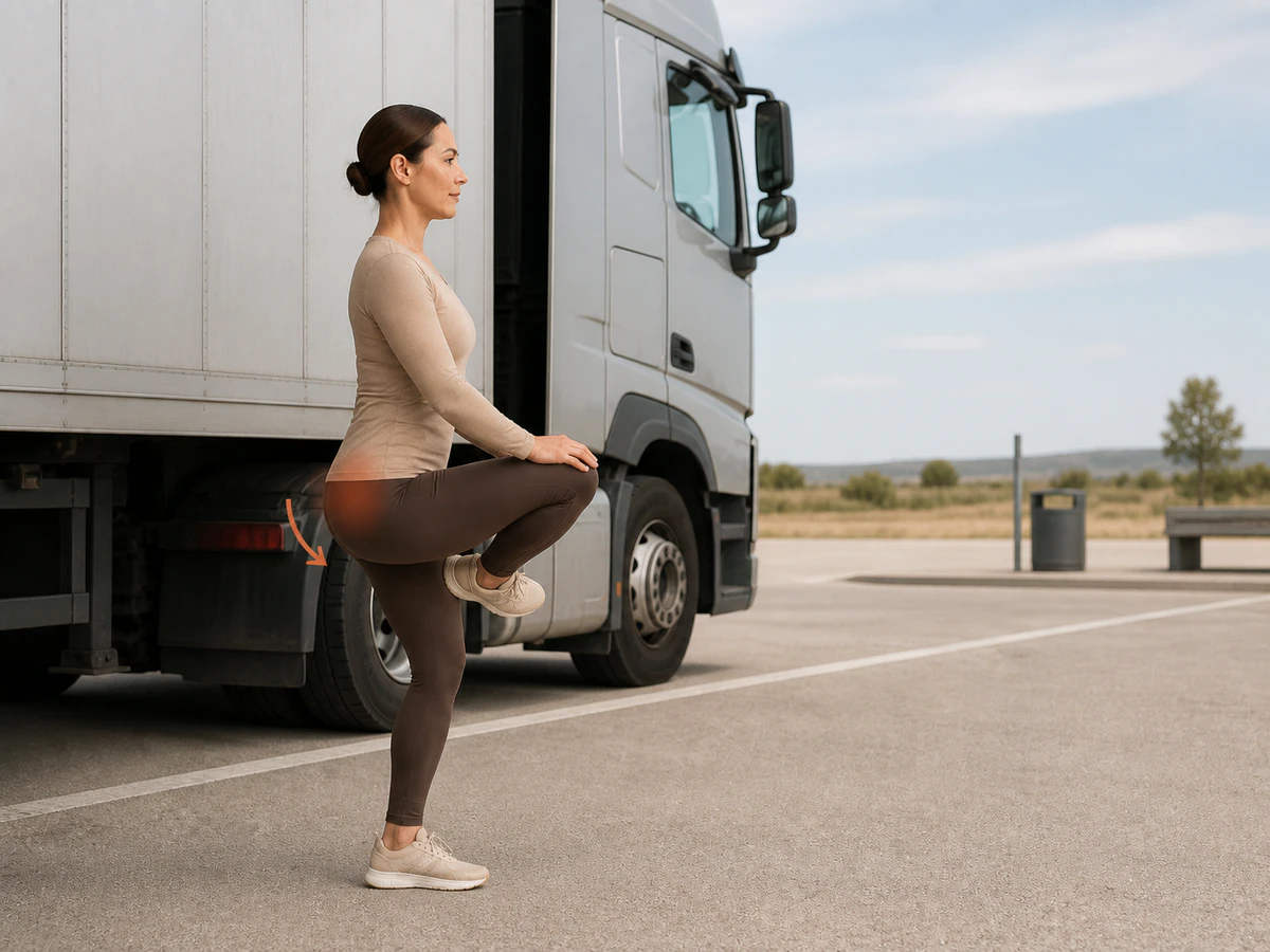 Standing Figure-Four for the Glutes — finishing position