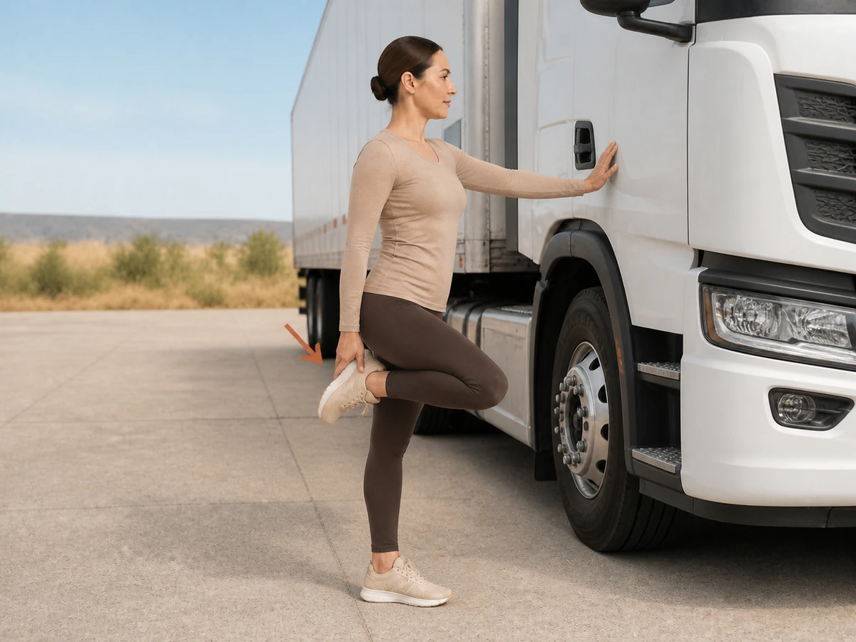 Standing Figure-Four for the Glutes — starting position