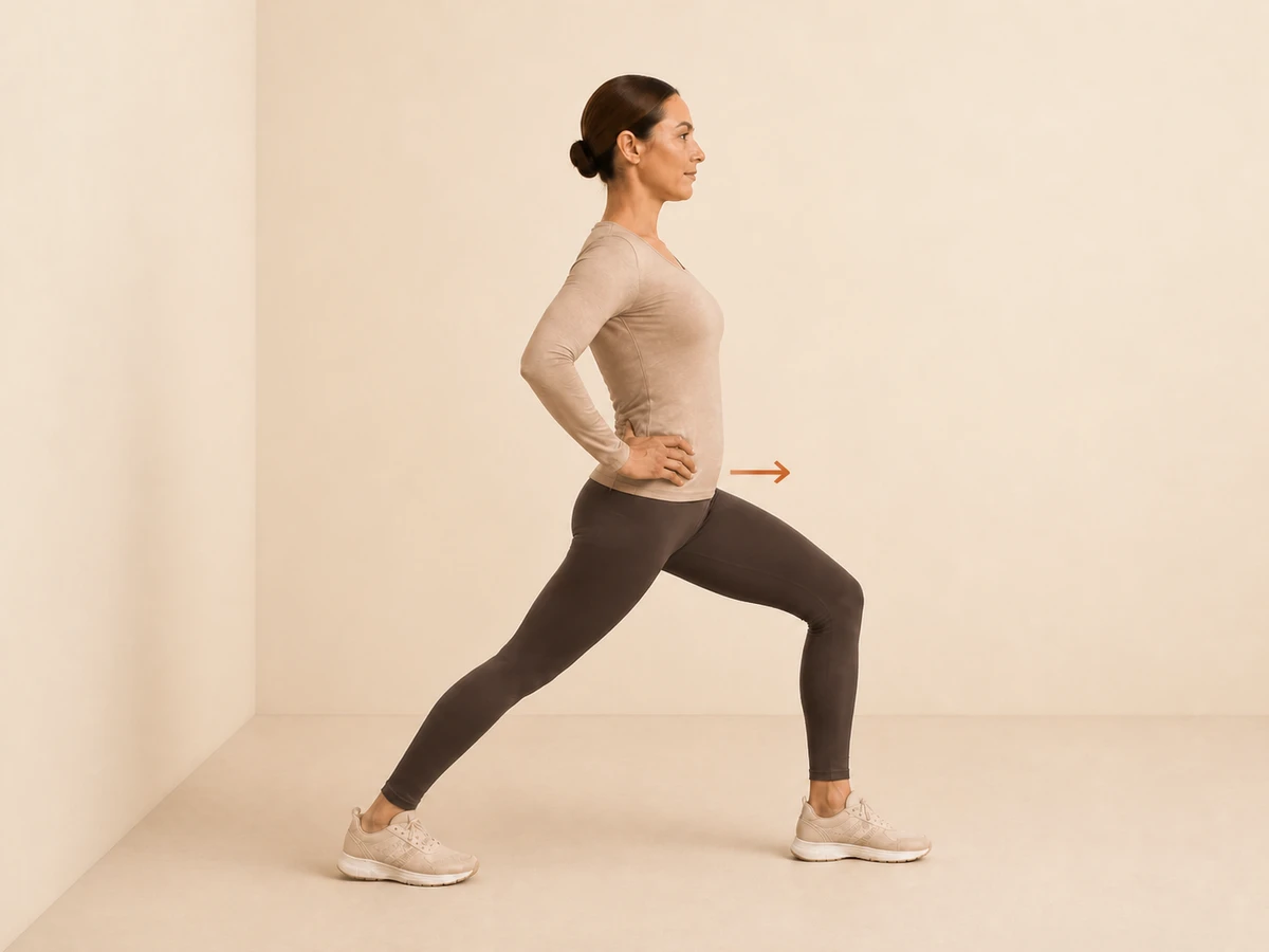 Standing Hip-Flexor Lunge — finishing position