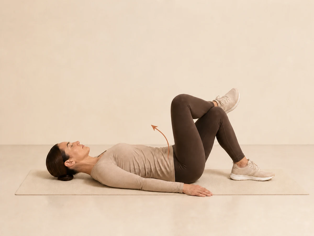 Figure-Four Glute Stretch — starting position