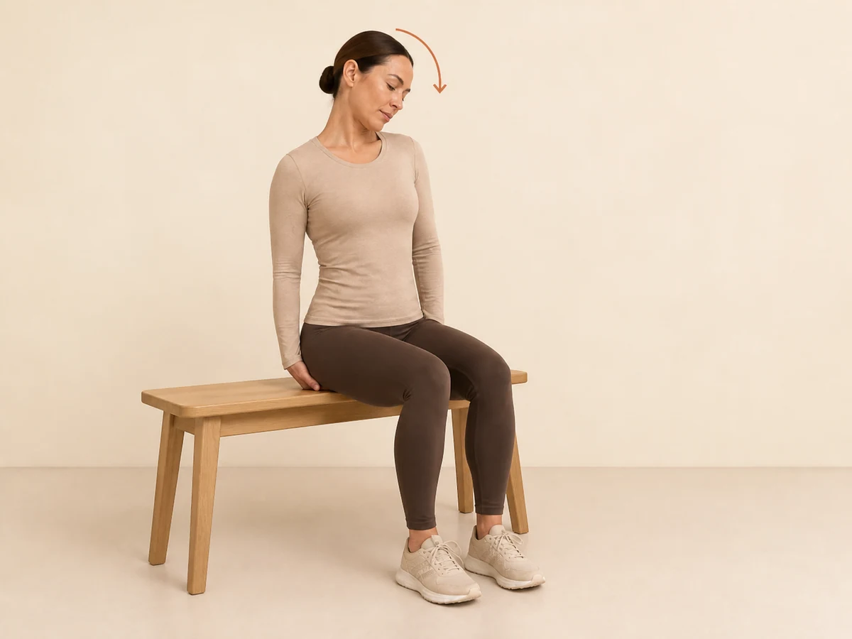 Upper-Trap and Levator Stretch — finishing position